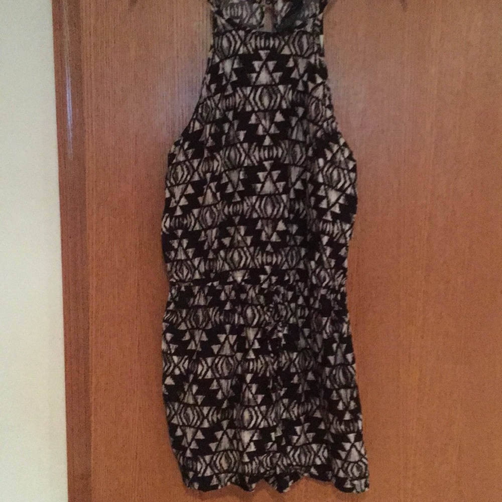 Cute NWT black and white  medium romper!